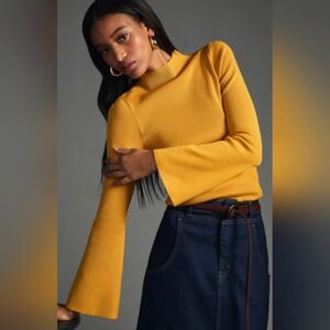 Anthropologie - Maeve Bell Sleeve Sweater - Size S